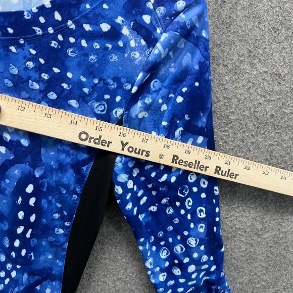 Reel Legends Shirt Womens Small Blue Abstract Print Long Sleeve Reel-Tec Jersey - Picture 3 of 10